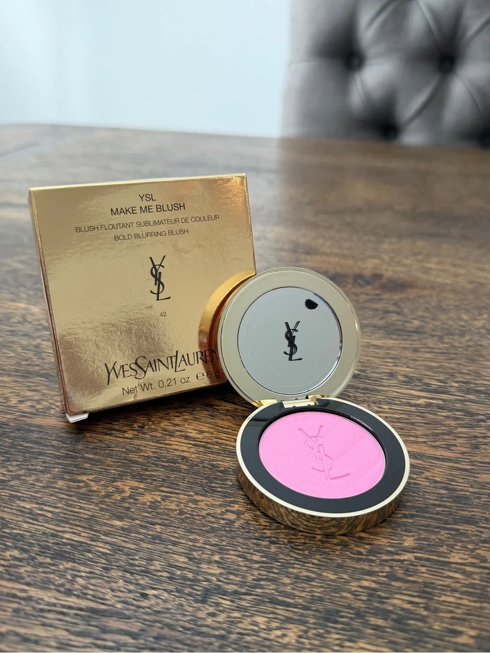 Make Me Blush YSL 24 HR Buildable Powder Blush - 42 Babydoll Pink